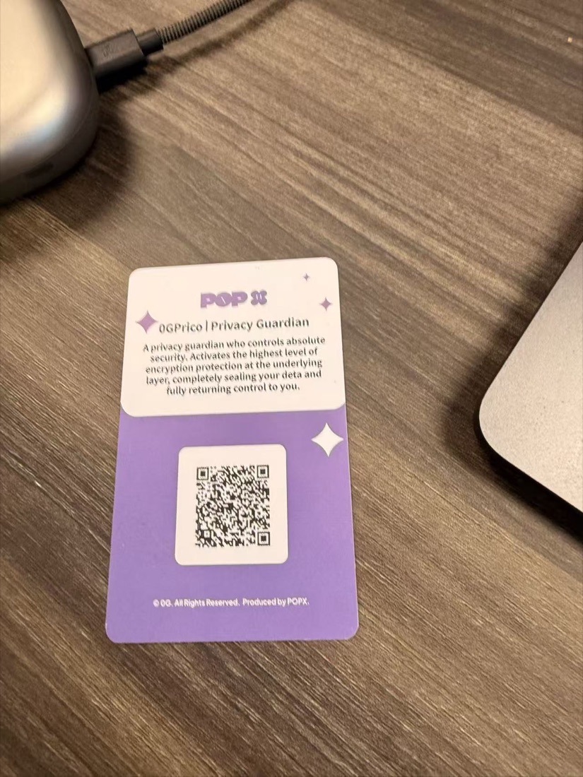 0GPrico QR card for claiming PC Credits